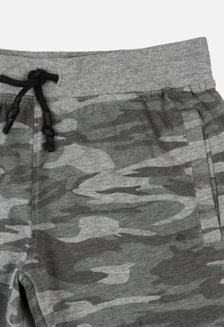 Brave Soul - Printed Shorts Charcoal