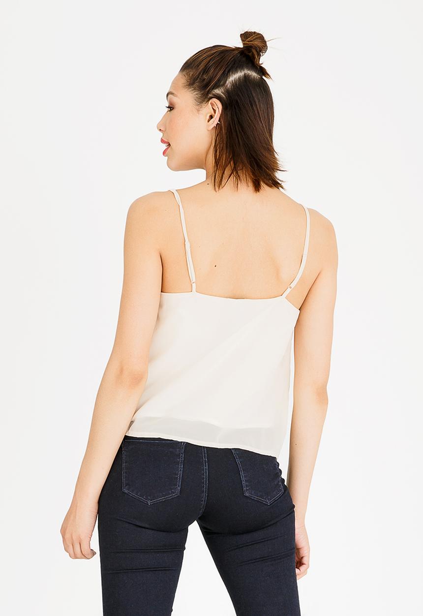 c(inch) - Bead Detail Cami Cream