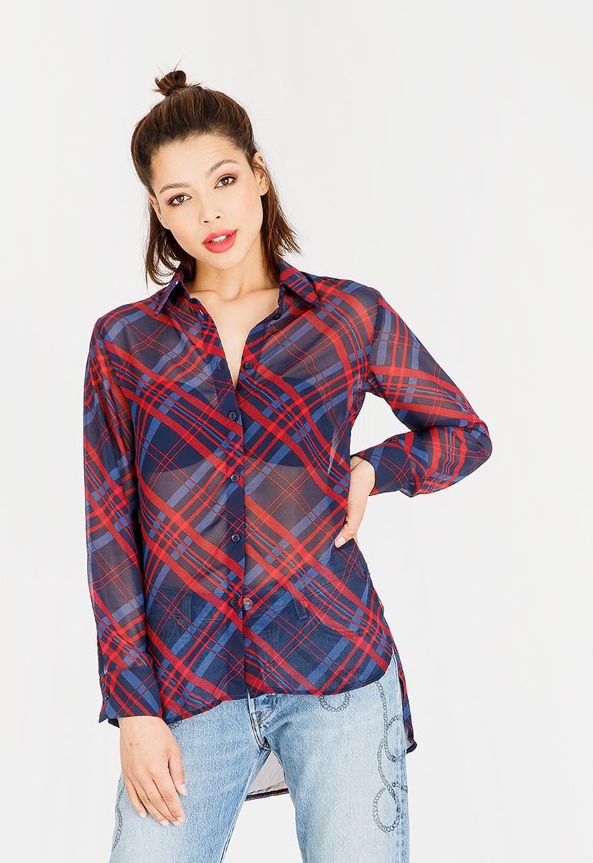STYLE REPUBLIC - Sheer Shirt Navy
