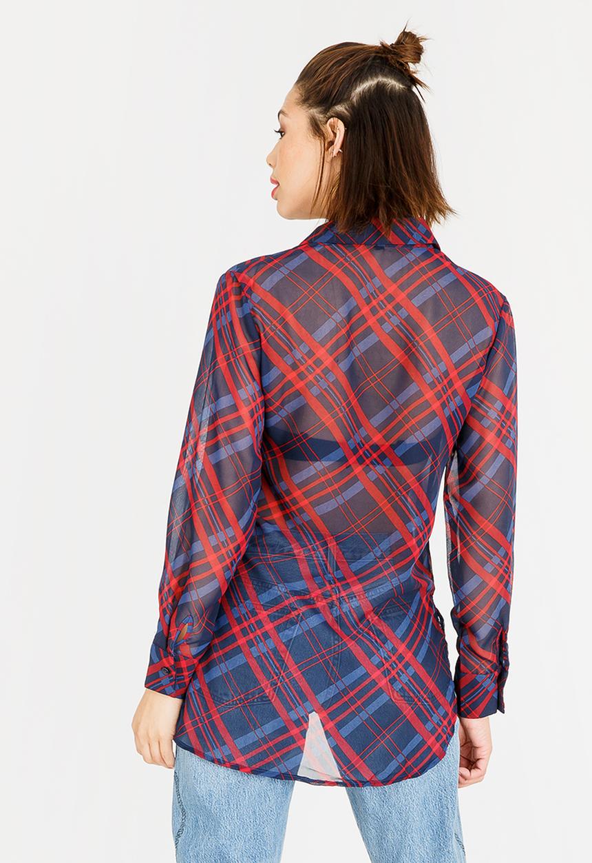 STYLE REPUBLIC - Sheer Shirt Navy