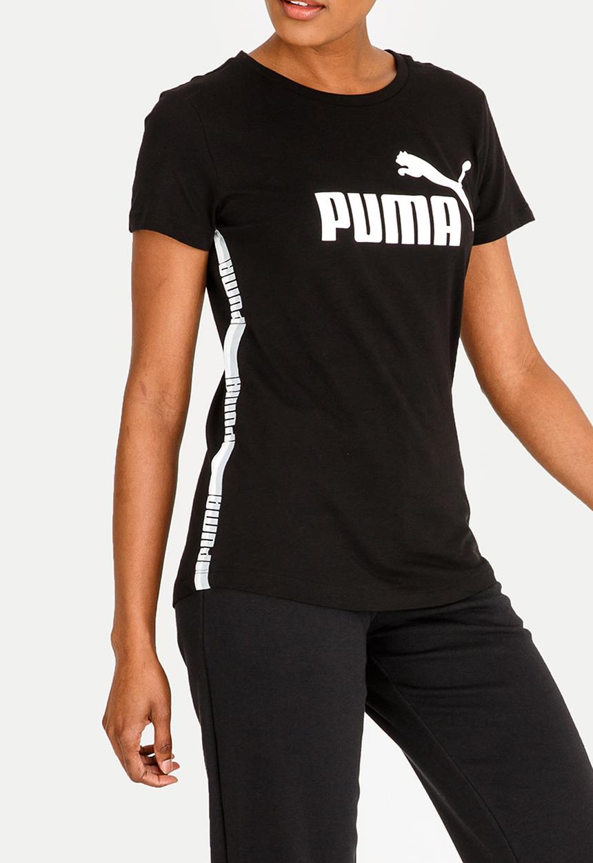 PUMA - Tape Detail Tee Black