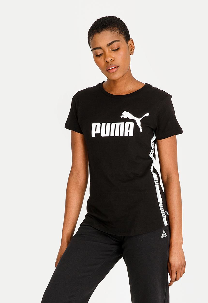 PUMA - Tape Detail Tee Black