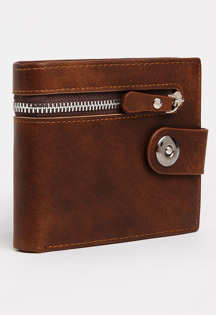 STYLE REPUBLIC - All Round Zip Wallet Brown