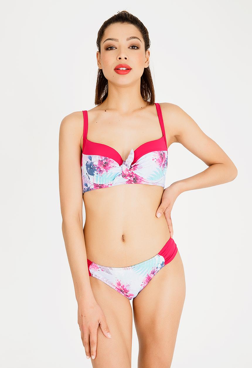 Jacqueline - Amaranta Paradise Padded Underwire Bikini Top Multi-colour