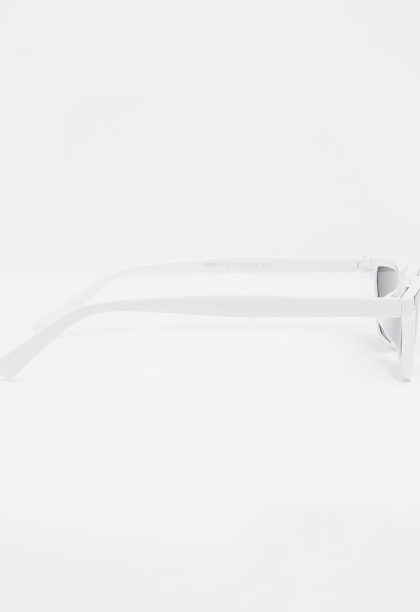 STYLE REPUBLIC - Slim Rectangle Sunglasses White