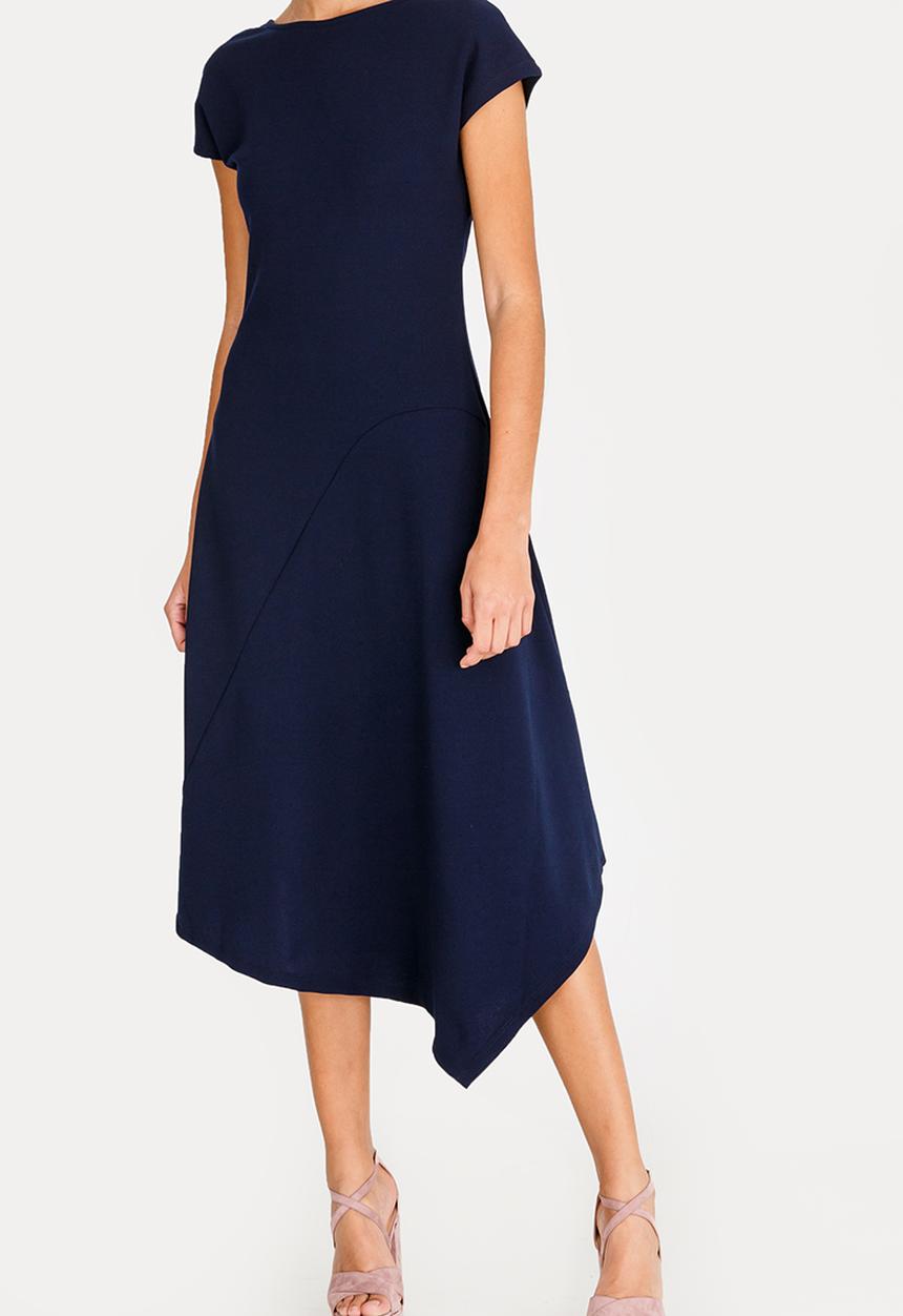 STYLE REPUBLIC - Asymmetrical Dress Navy