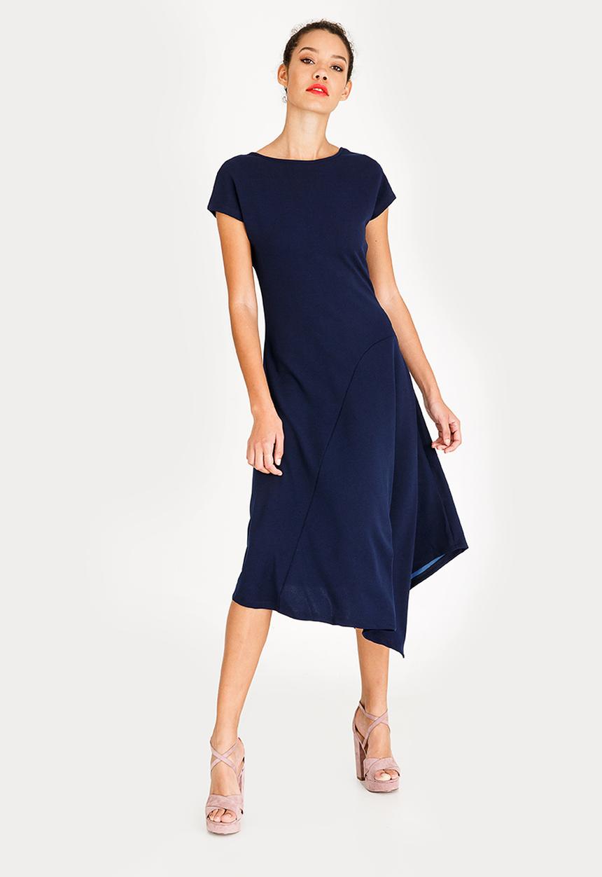 STYLE REPUBLIC - Asymmetrical Dress Navy