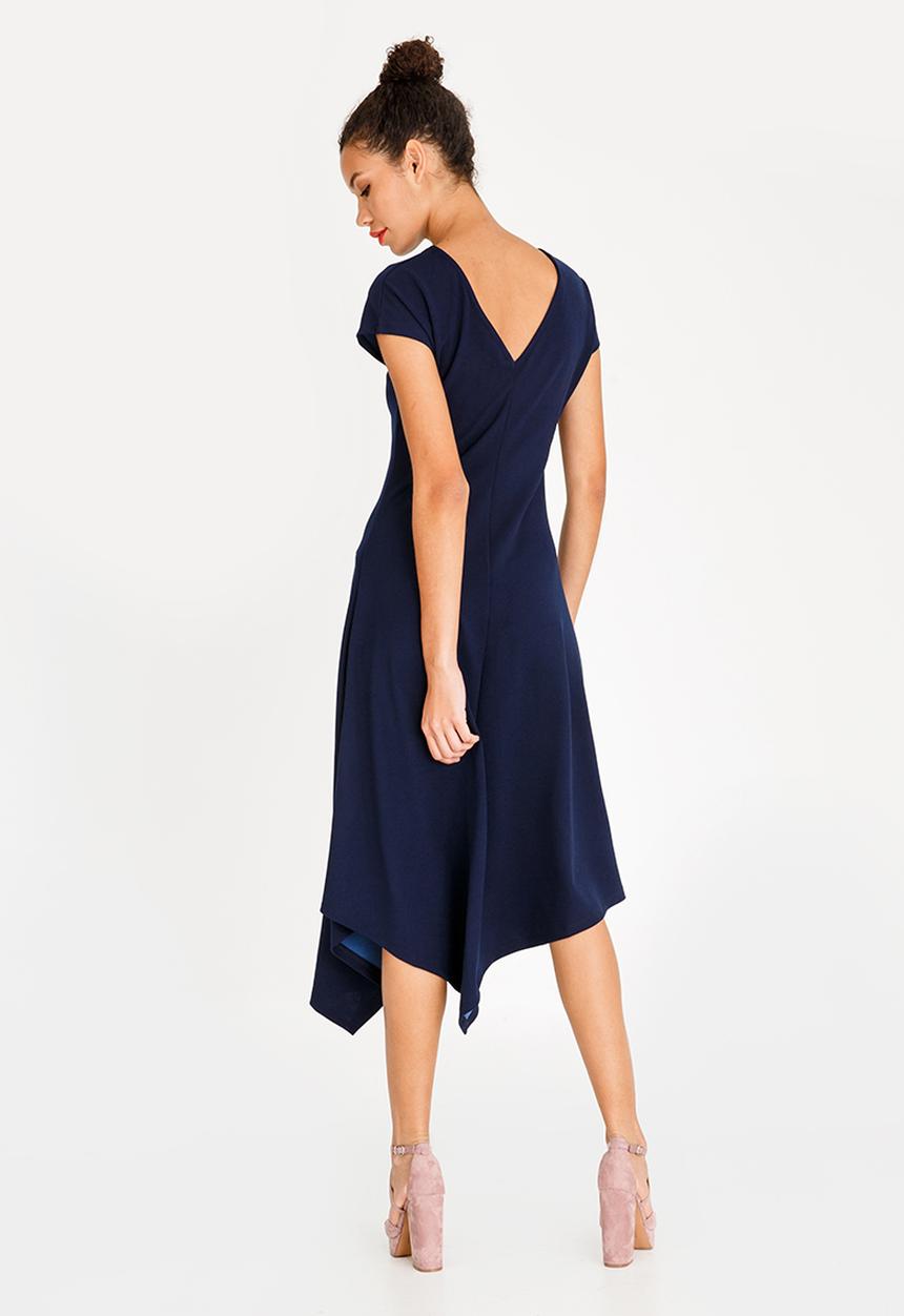 STYLE REPUBLIC - Asymmetrical Dress Navy