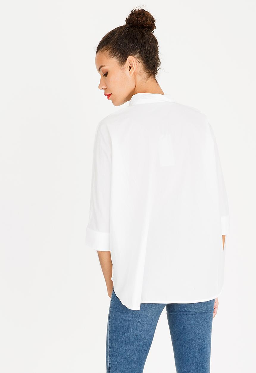 ONLY - Grace Oversized Denim Shirt White