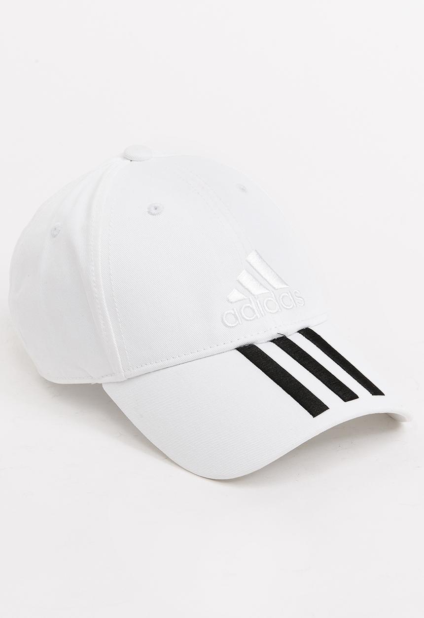 adidas Performance - 3 Stripe cap - white