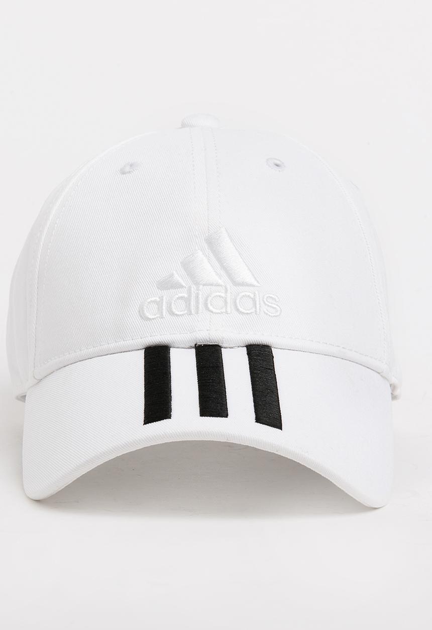 adidas Performance - 3 Stripe cap - white