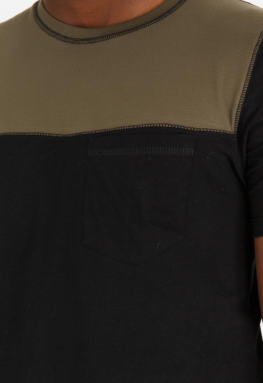 STYLE REPUBLIC - Colourblock T- shirt Black