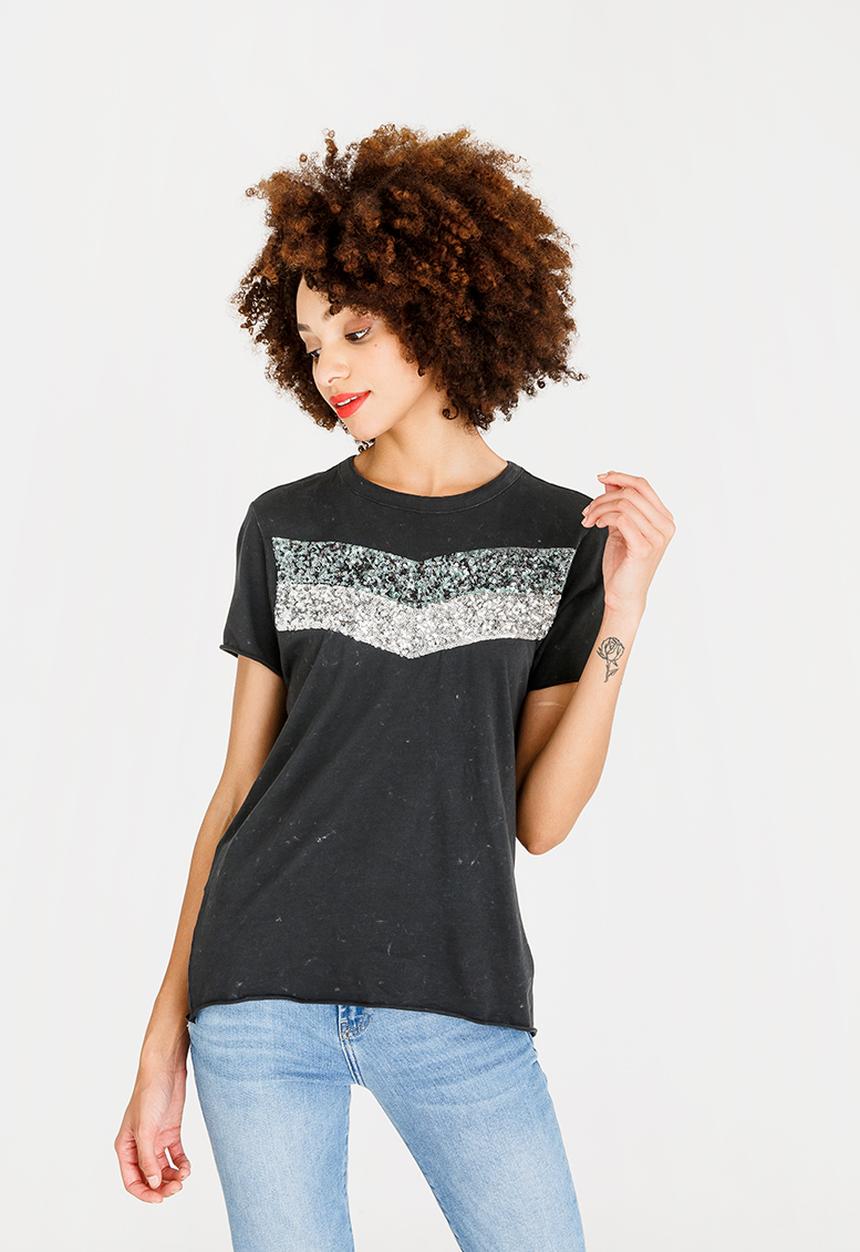 ONLY - Jamila Sequins Tee Black