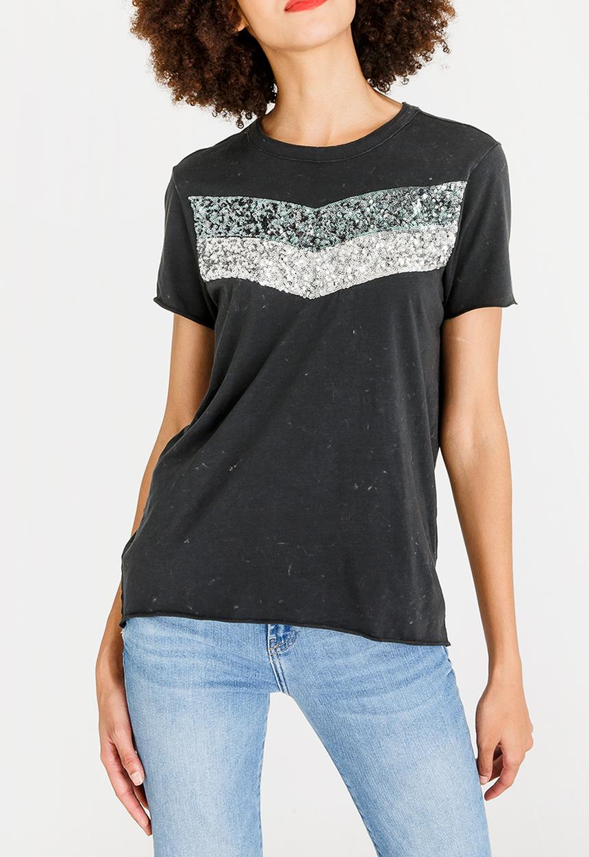 ONLY - Jamila Sequins Tee Black