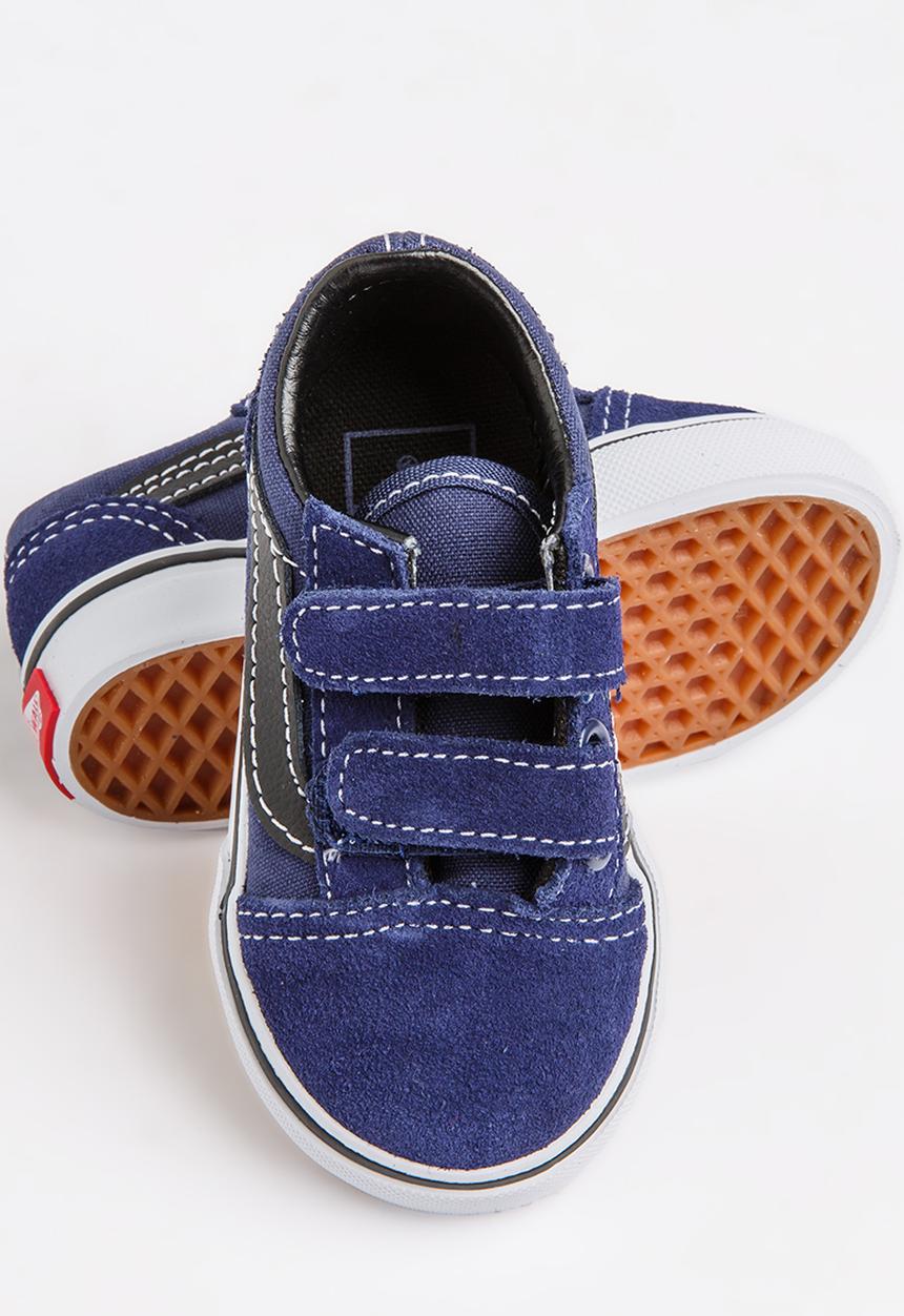 Vans - Old Skool Velcro Strap Sneaker Mid Blue