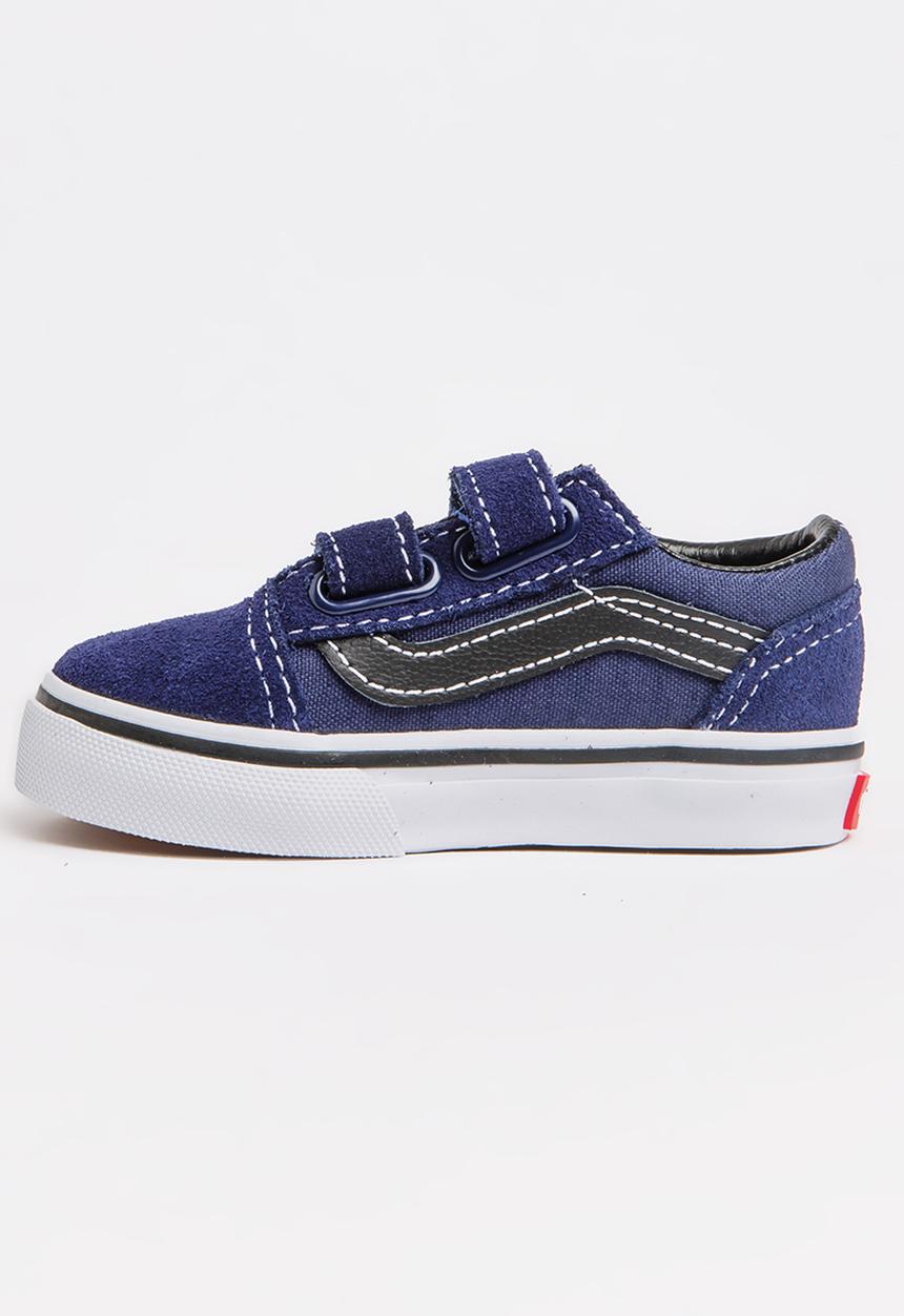 Vans - Old Skool Velcro Strap Sneaker Mid Blue