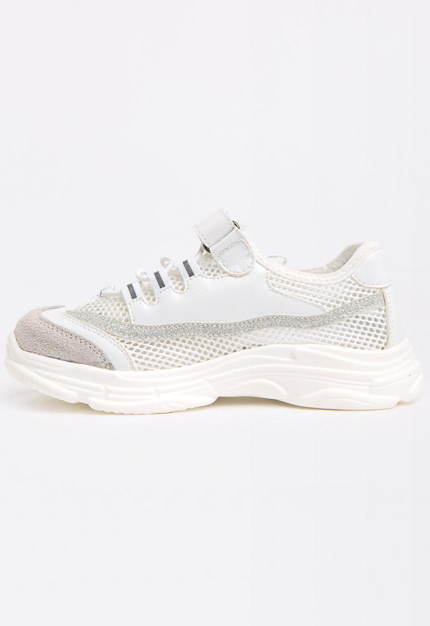 Pop Candy - Glitter Mesh Sneaker White