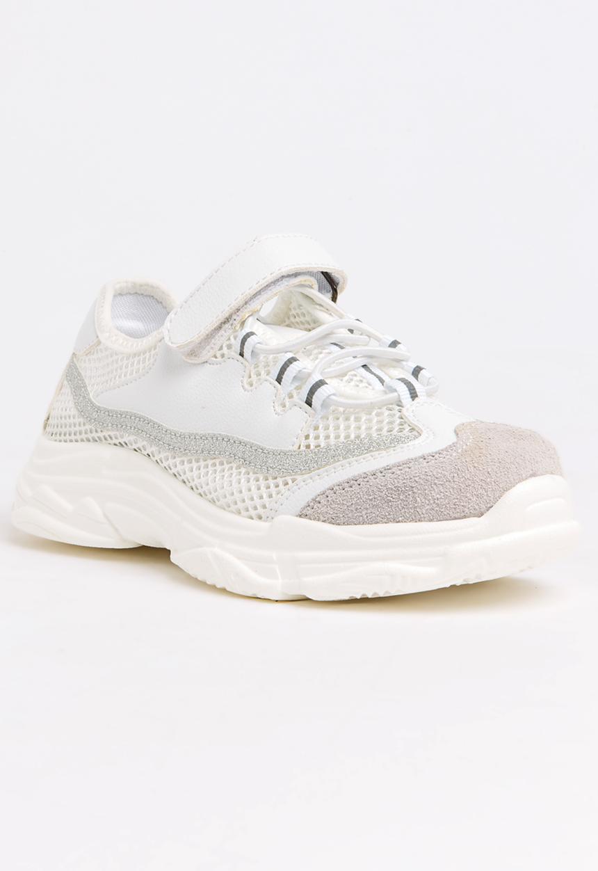 Pop Candy - Glitter Mesh Sneaker White