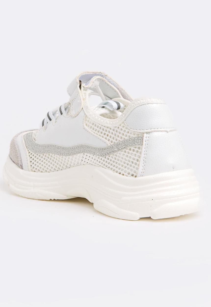 Pop Candy - Glitter Mesh Sneaker White