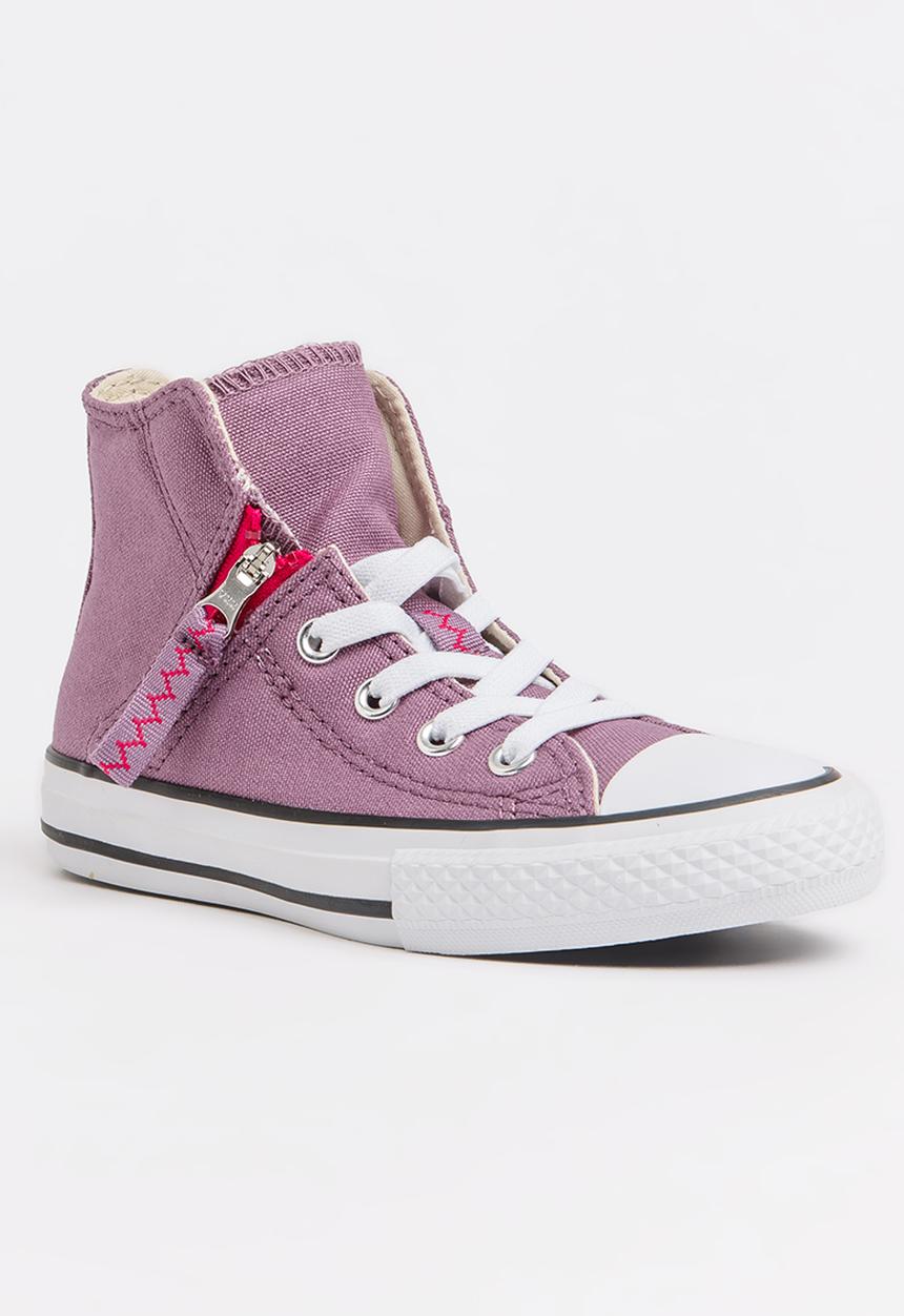 Converse - Chuck Taylor All Star Pull Zip  Sneaker Mid Purple