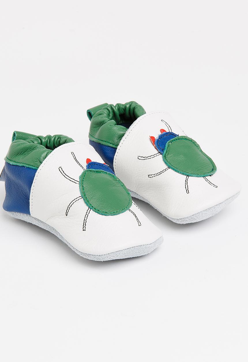 shooshoos - Green Beetle Slip On Green