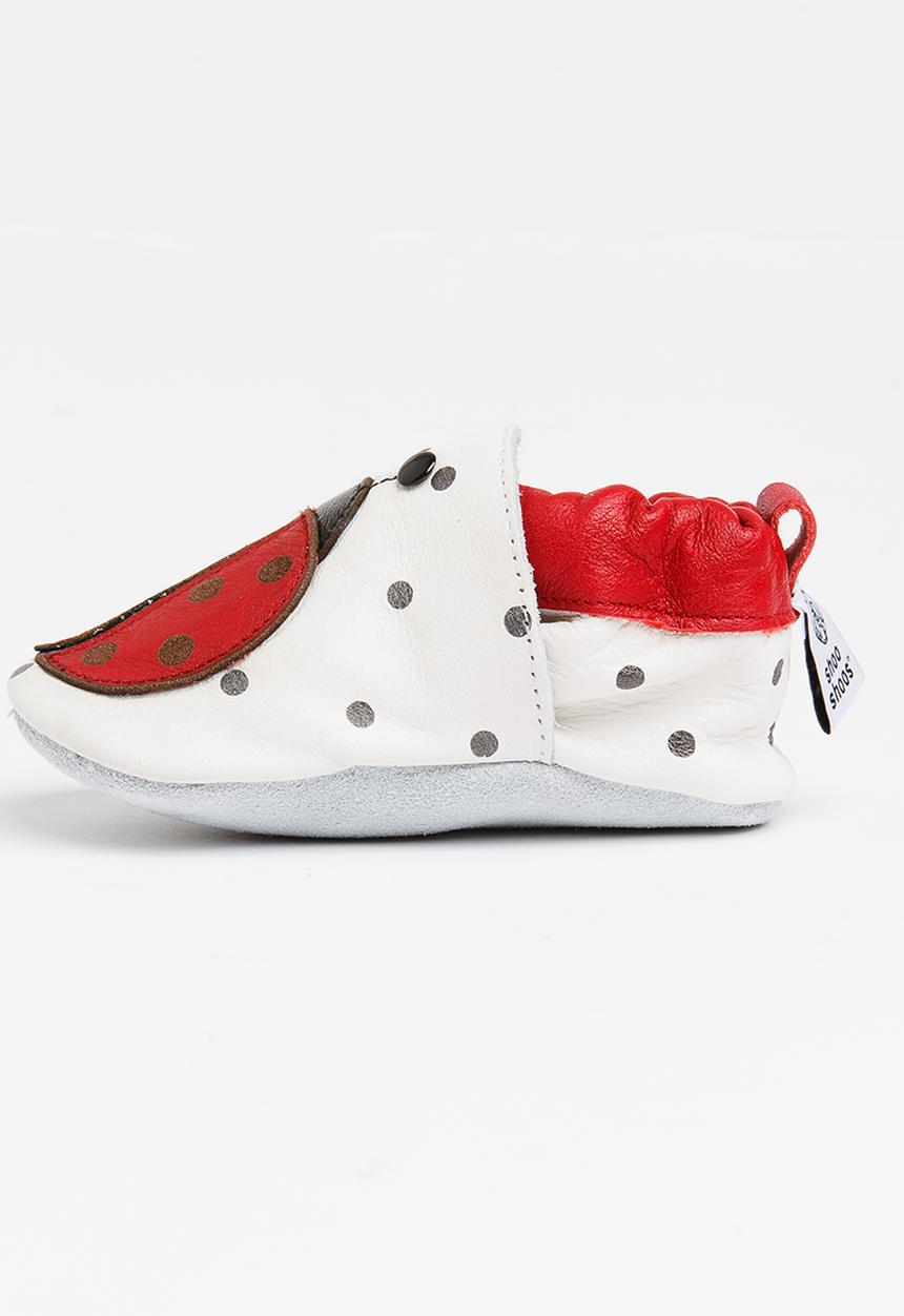 shooshoos - Cyan Slip On Red