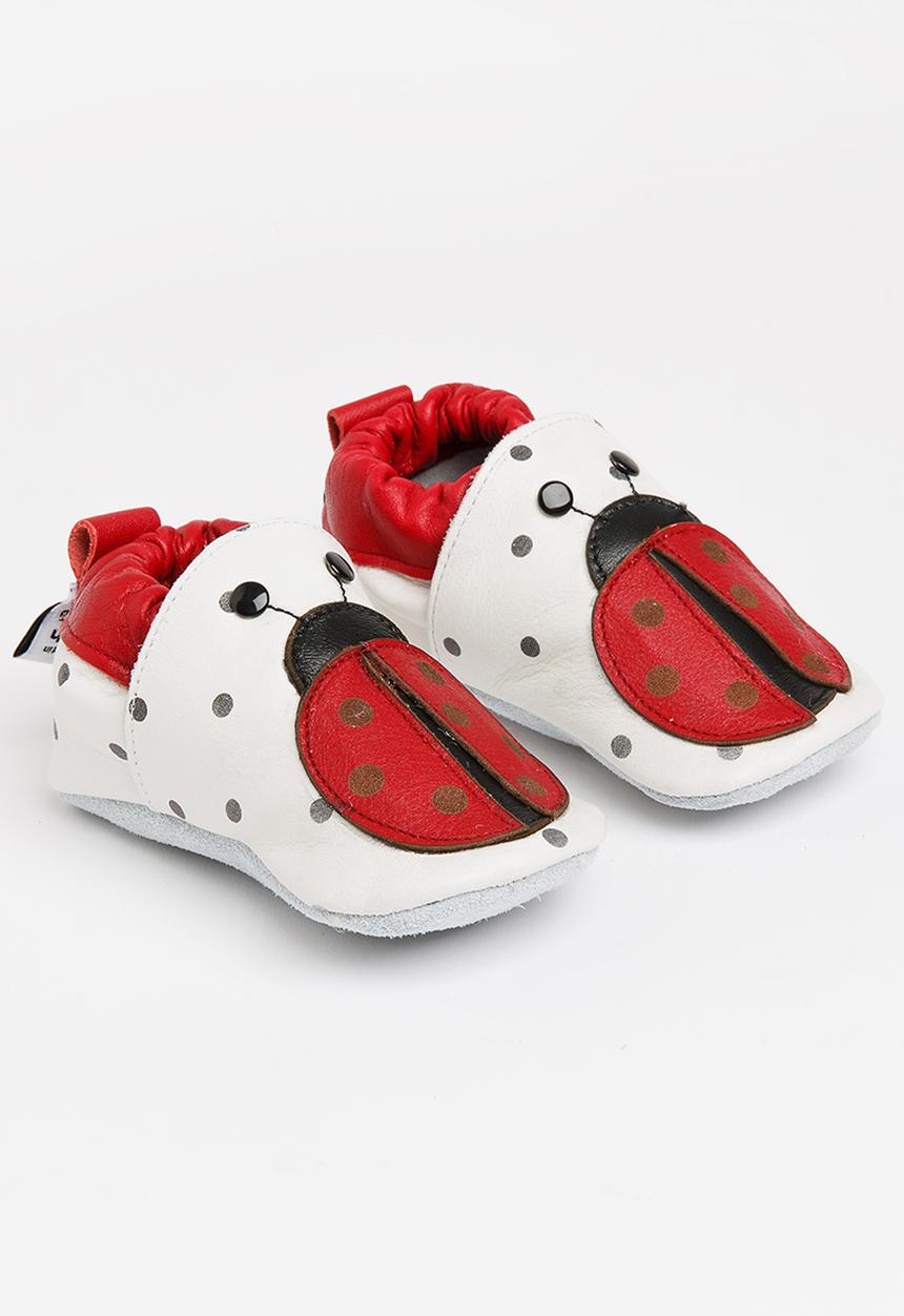 shooshoos - Cyan Slip On Red