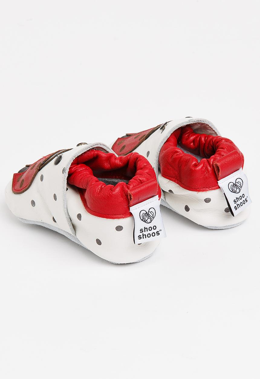 shooshoos - Cyan Slip On Red
