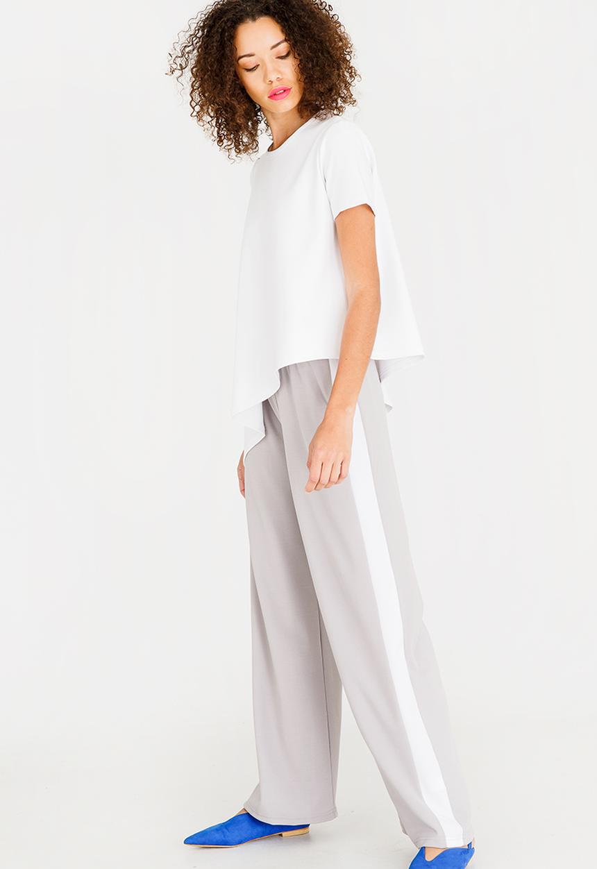c(inch) - Asymmetrical T-Shirt Off White