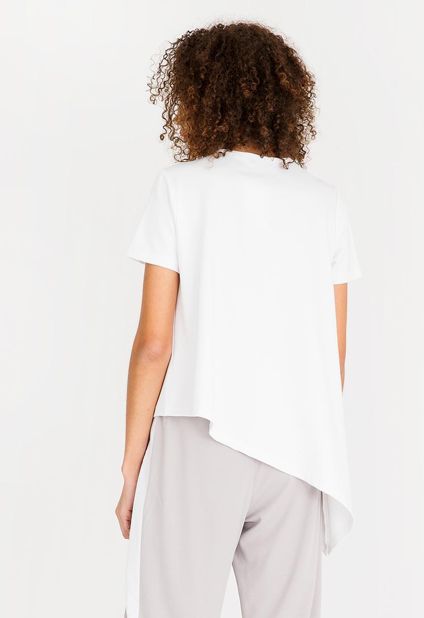 c(inch) - Asymmetrical T-Shirt Off White