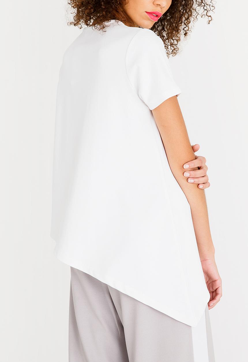 c(inch) - Asymmetrical T-Shirt Off White
