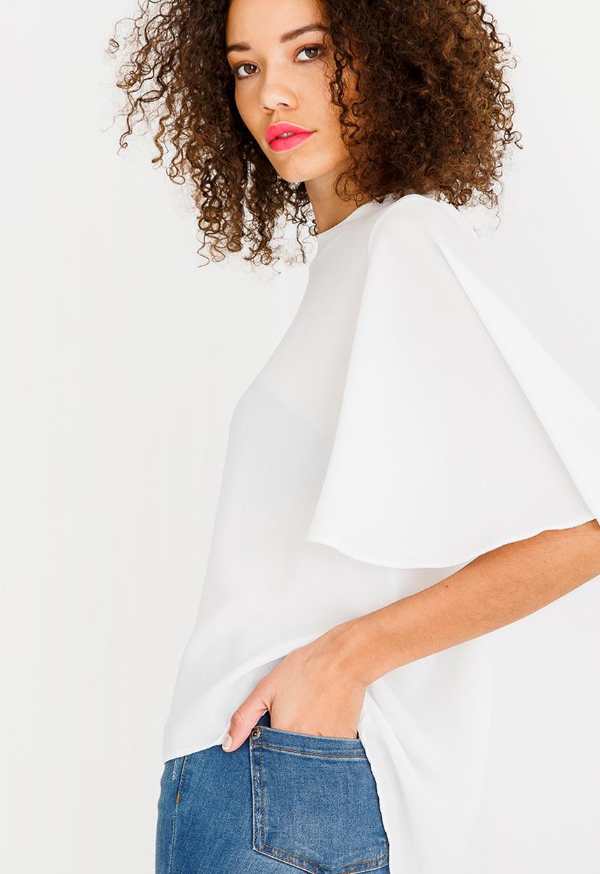 c(inch) - Flared Sleeve Blouse Off White