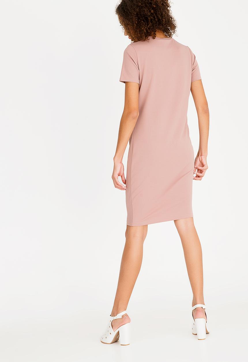 STYLE REPUBLIC - Ruched Detail Dress Rose