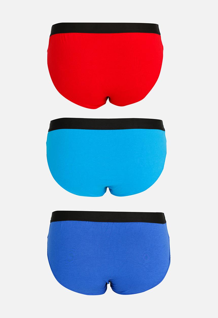 STYLE REPUBLIC - 3 Pack Print Briefs Multi-colour
