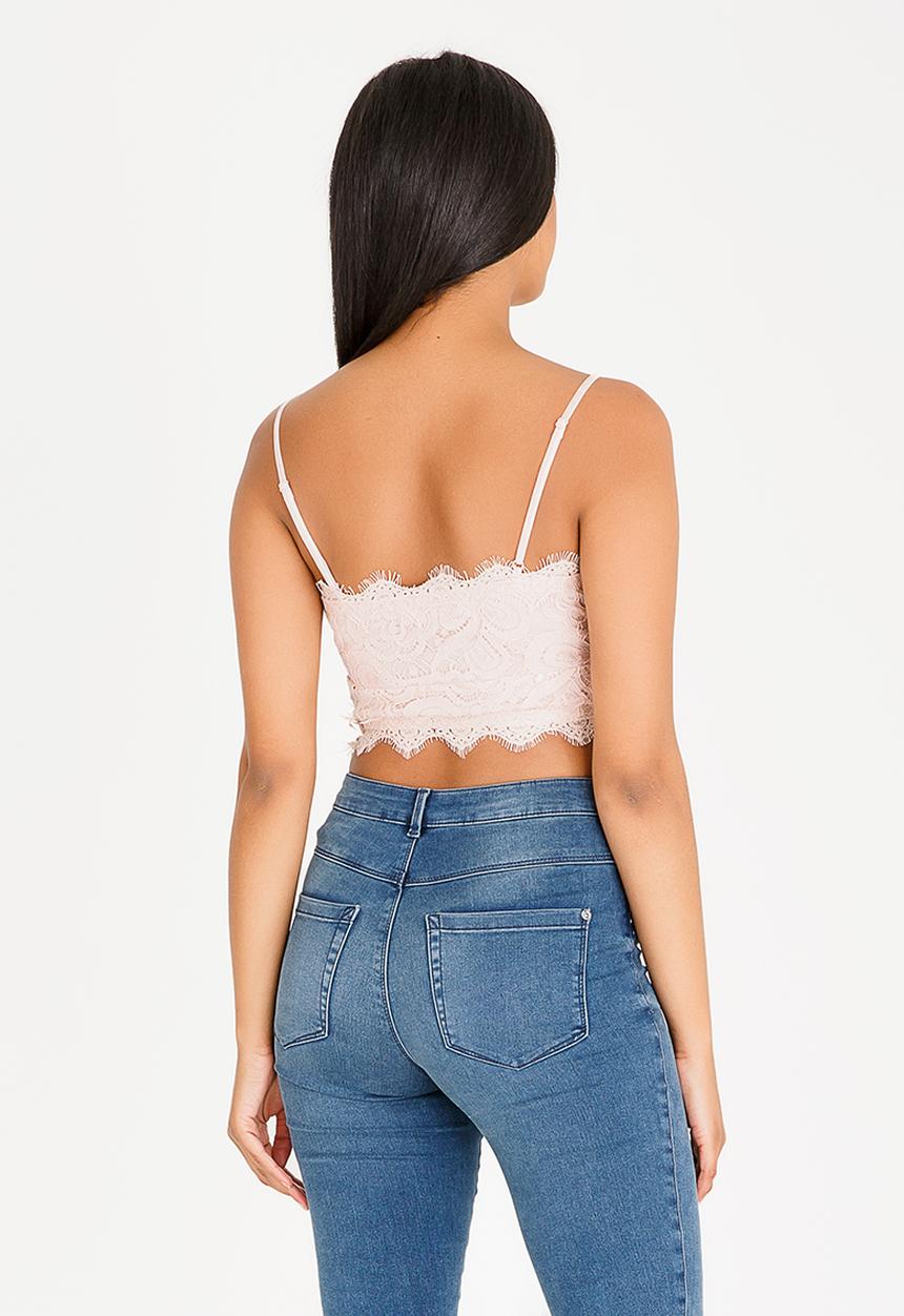 Vero Moda - Lizz Lace Bralette Pale Pink