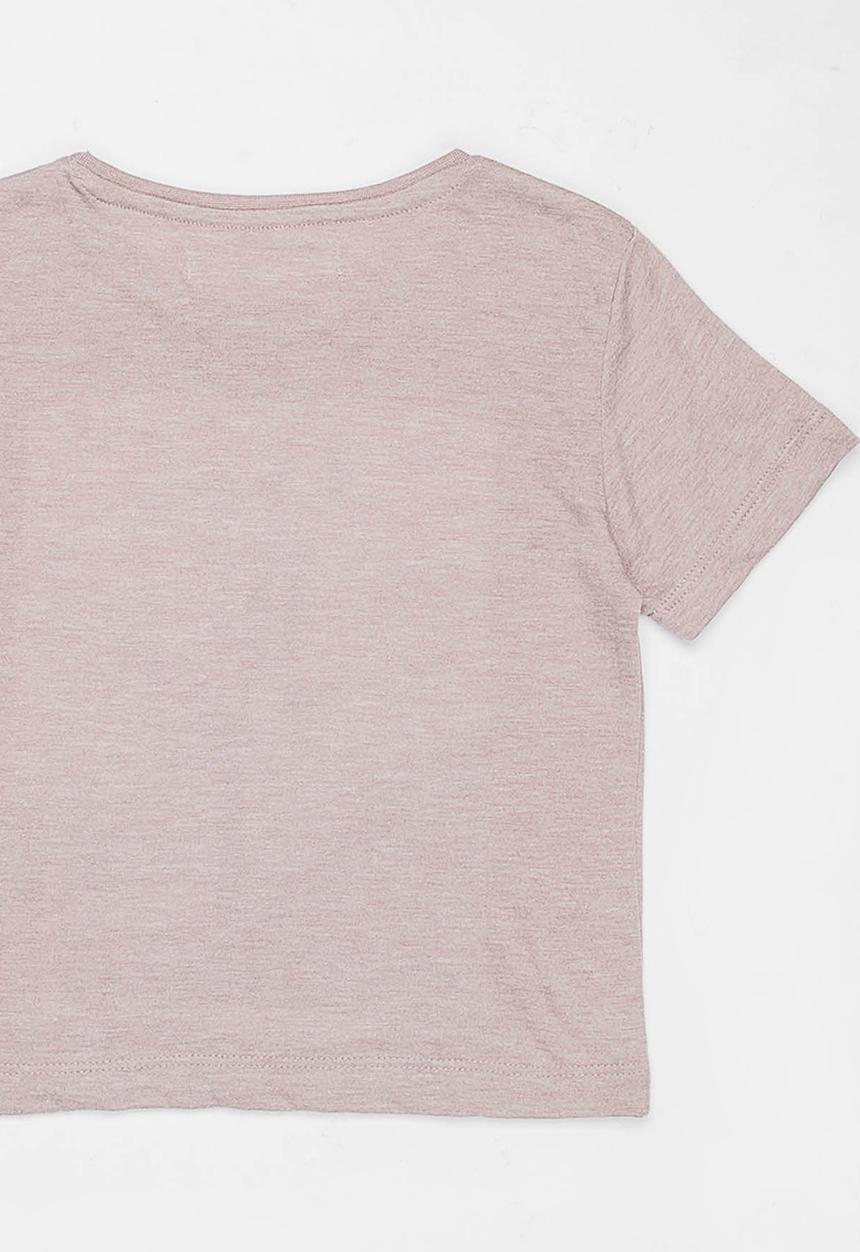 MINOTI - Yeez Photo Print Washed Marl Tee Pale Purple