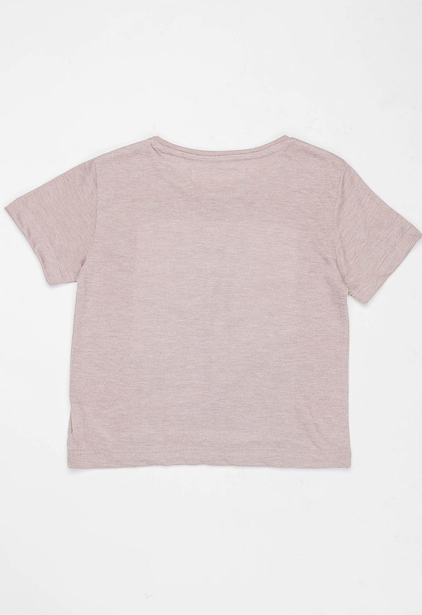 MINOTI - Yeez Photo Print Washed Marl Tee Pale Purple