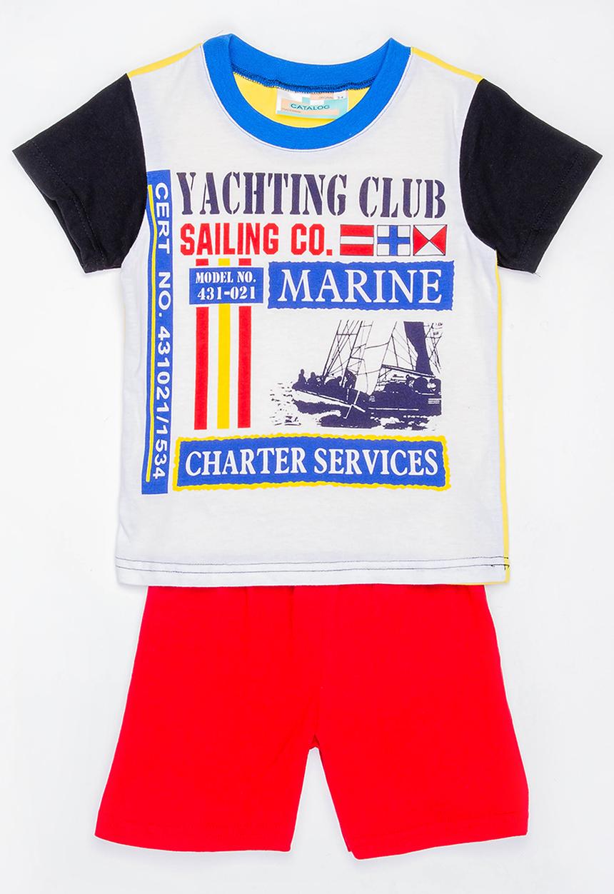 Twin Clothing - Marine Printed Sleepwear Set Red