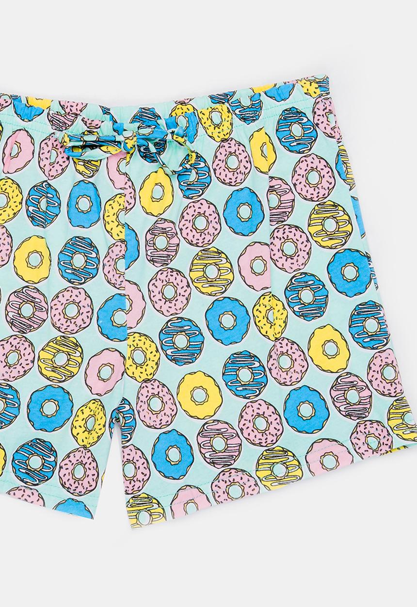 Twin Clothing - Donut Print Sleepwear Set White