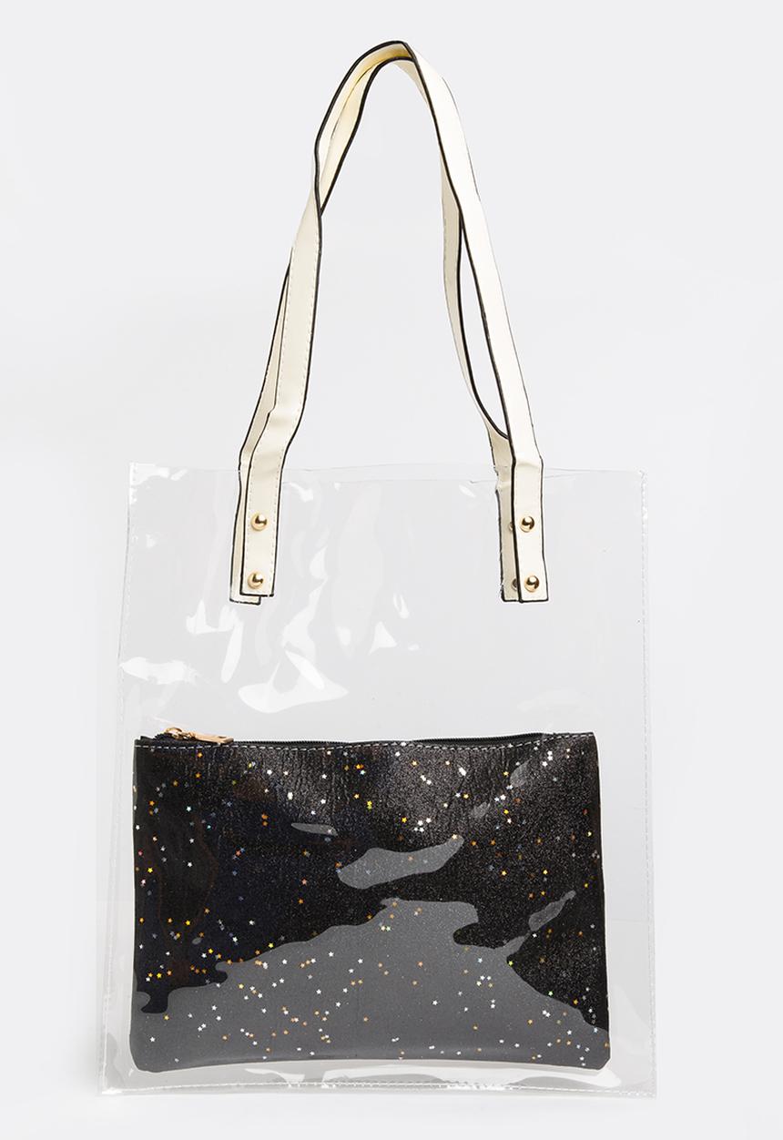 Joy Collectables - Transparent Shopper Bag Black