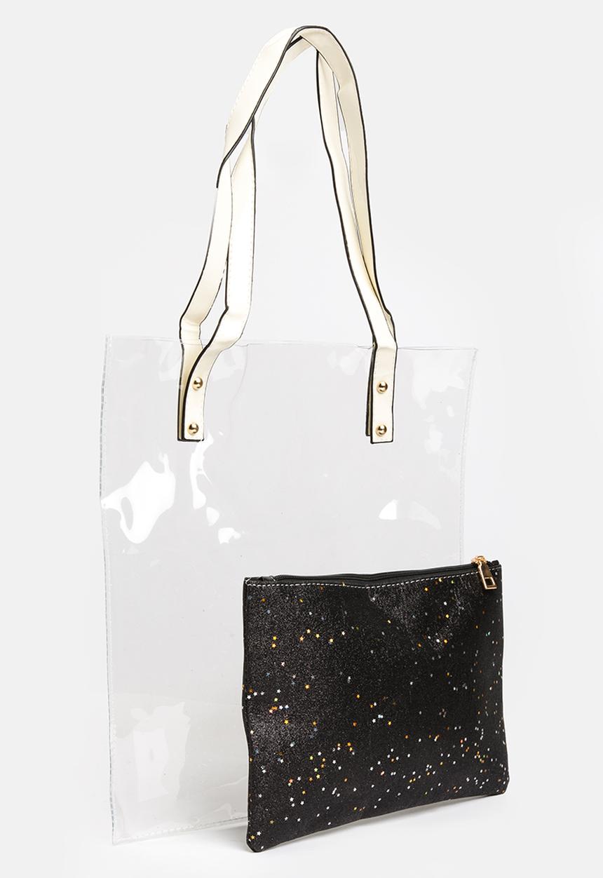 Joy Collectables - Transparent Shopper Bag Black