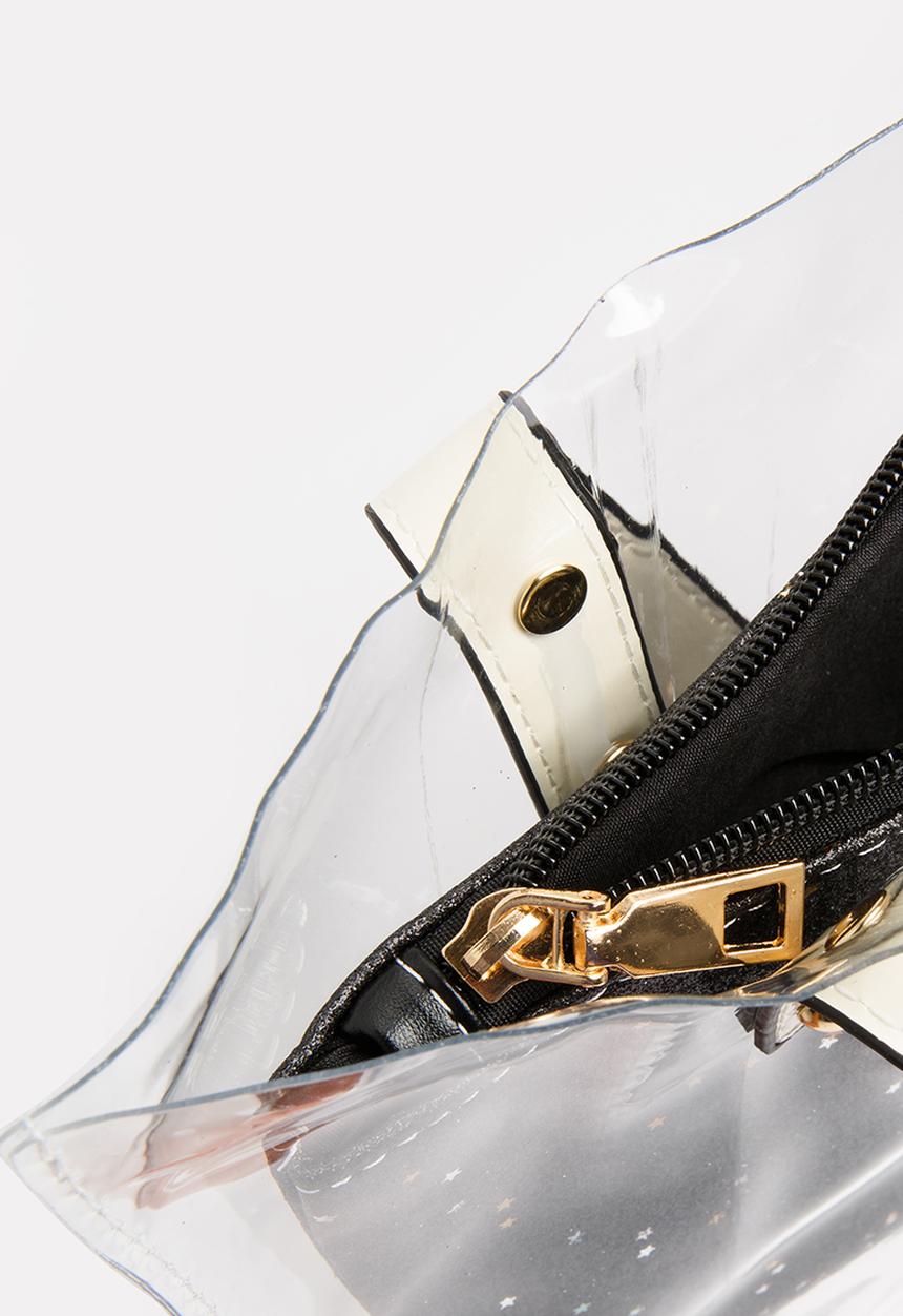 Joy Collectables - Transparent Shopper Bag Black