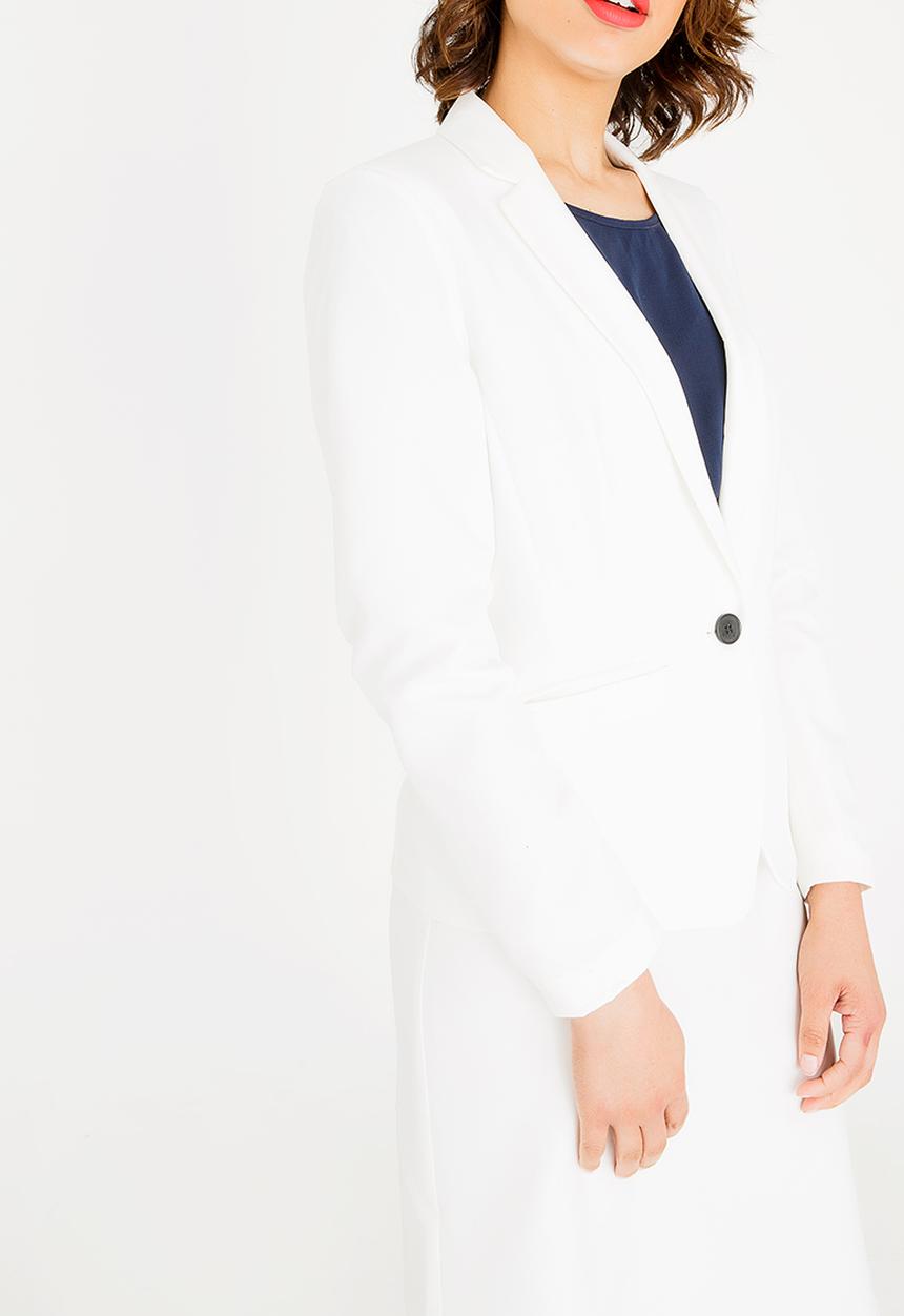 edit - Regular fit blazer - white
