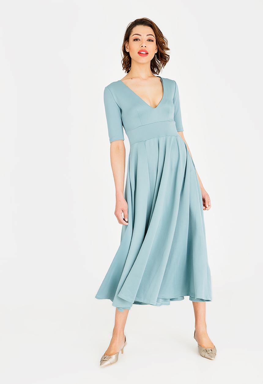 STYLE REPUBLIC - Volume Fit and Flare Maxi Dress Mint