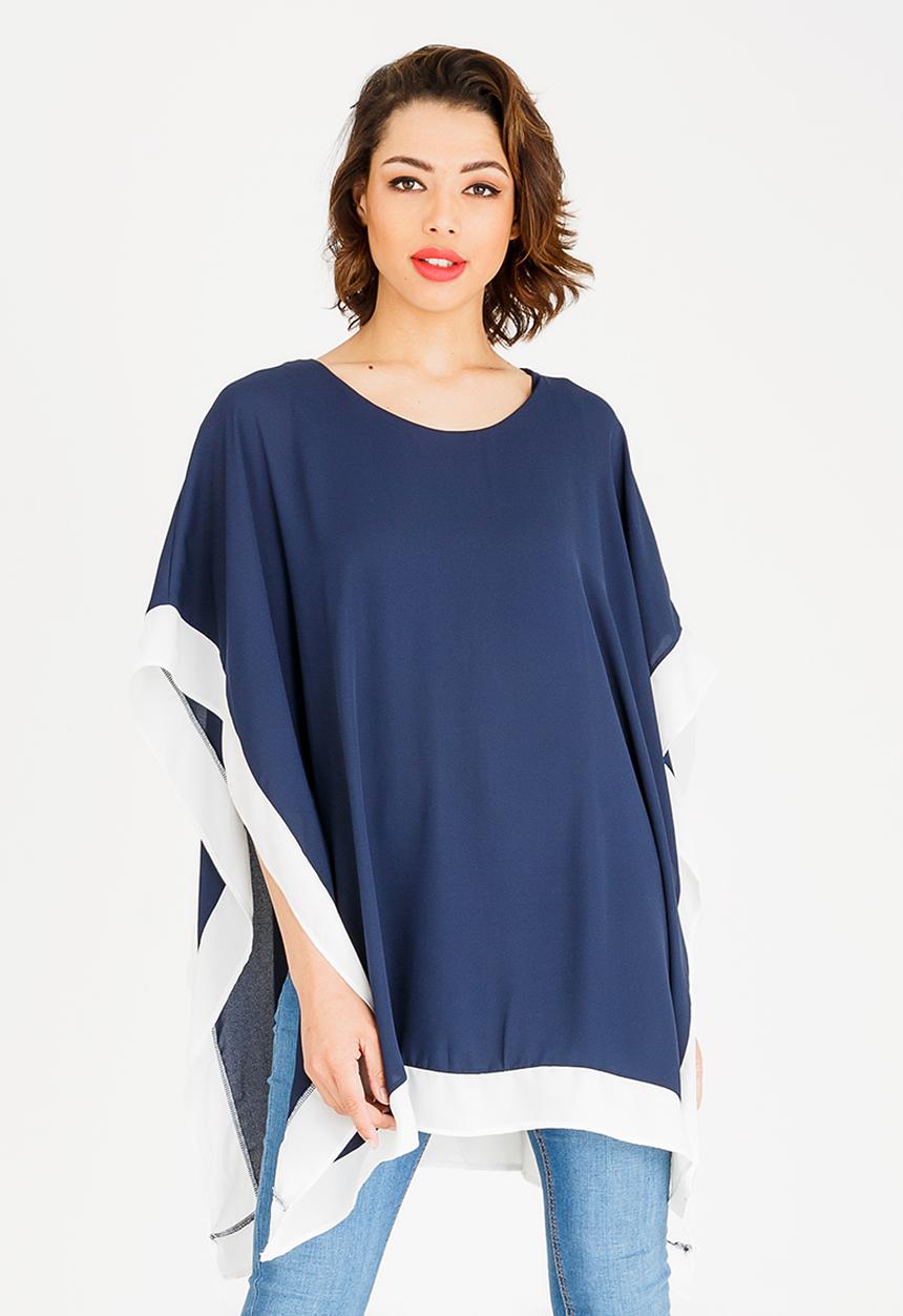 edit - Batwing blouse - navy 
