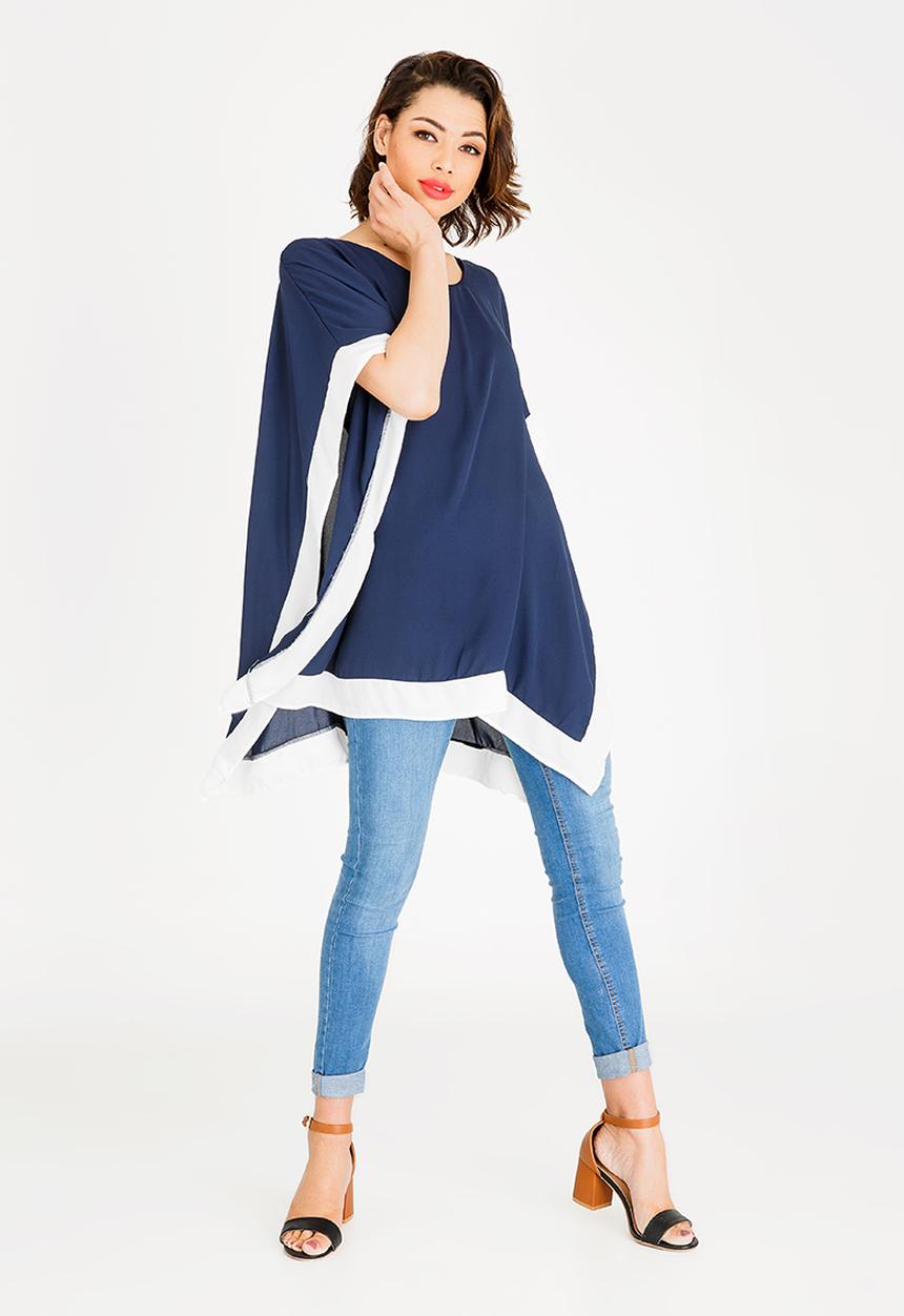 edit - Batwing blouse - navy 