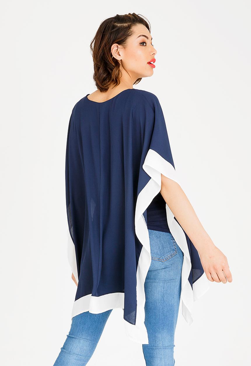 edit - Batwing blouse - navy 
