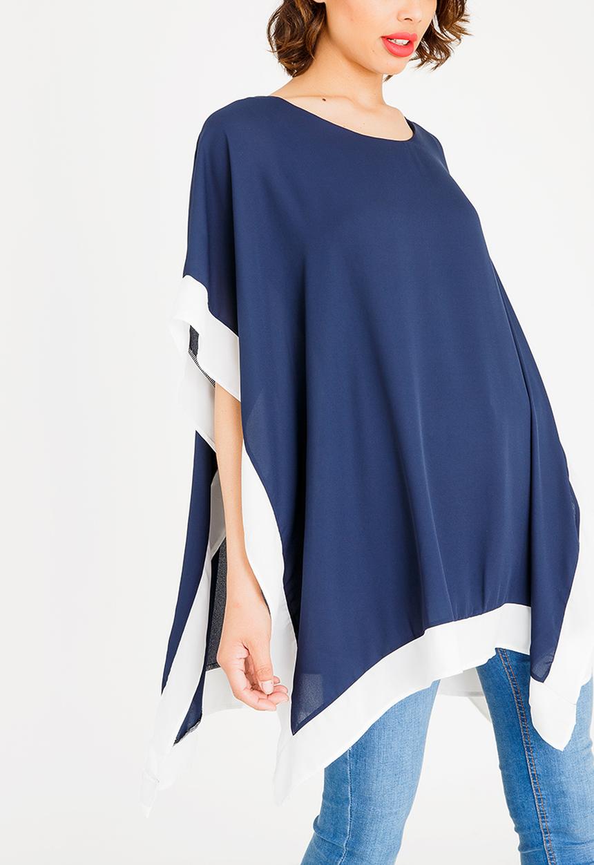 edit - Batwing blouse - navy 