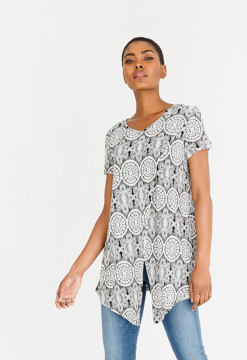 Revenge - Kaleidoscope Wrap Over Top Black
