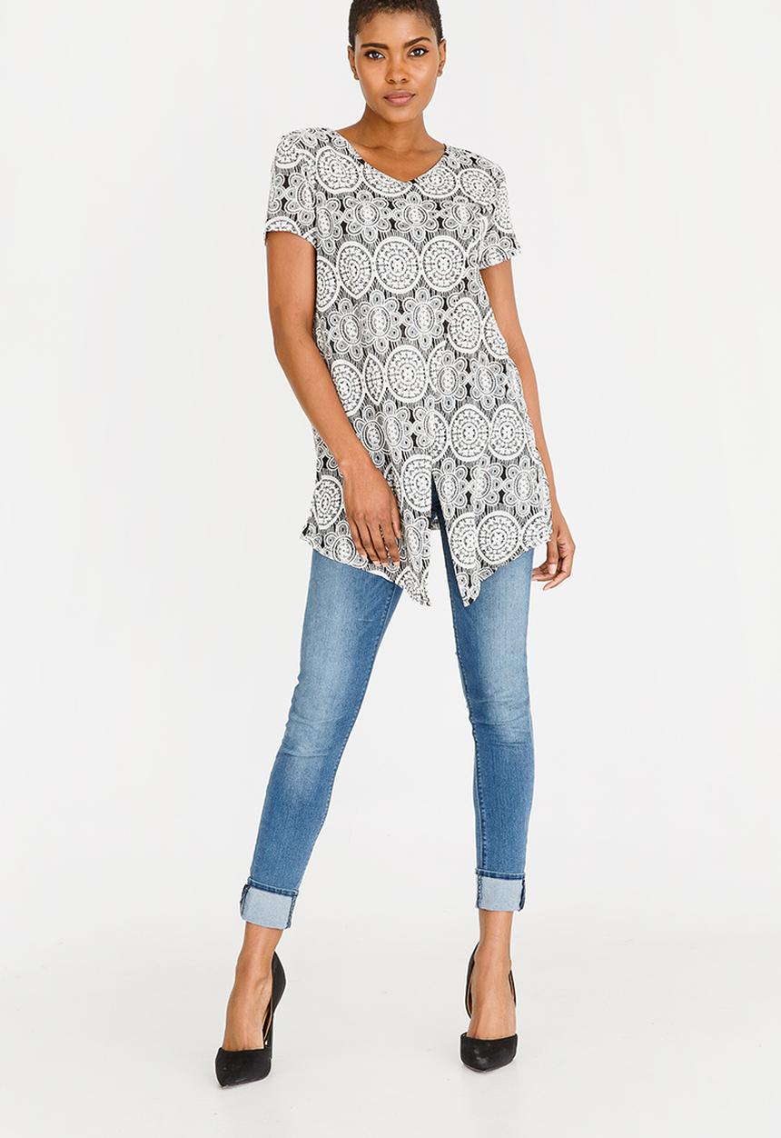 Revenge - Kaleidoscope Wrap Over Top Black